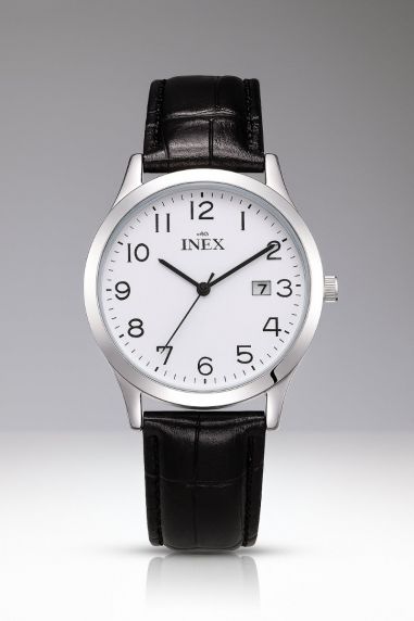 Inex Mens Silver/White Classic Dress