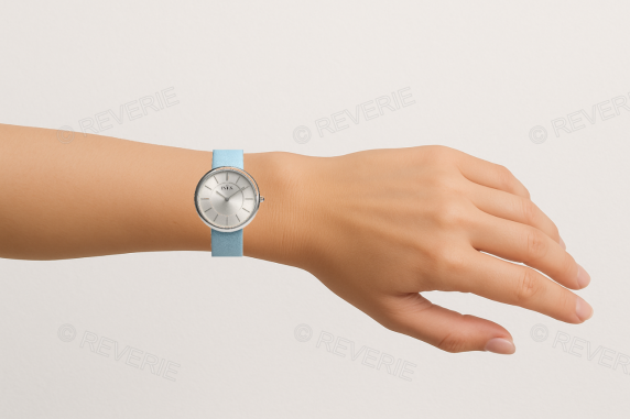 Inex Ladies Slim Silver Turquoise 34mm