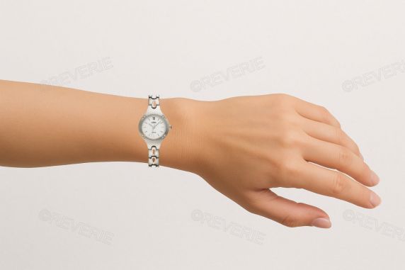 Inex Ladies 8 Diamonds Sapphire Petite 25mm