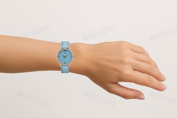 Inex Womens Turquoise Crystal Petite 30mm