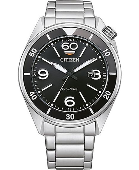 Citizen Eco-Drive men's watch in stainless steel with J810 movement and rotating bezel | AW1710-80E