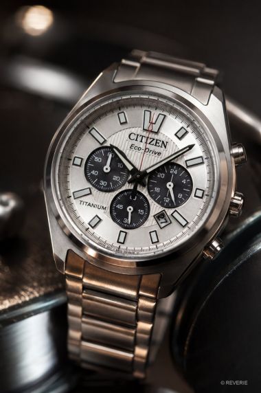Citizen Mens Eco-Drive Titanium Chrono Sapphire 40mm