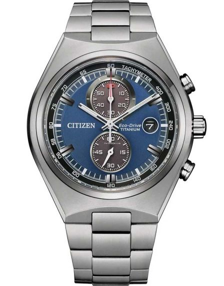 Citizen Eco-Drive Super Titanium chronograph | Light and durable with blue dial | CA7090-87L