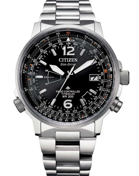 Citizen Promaster Sky radio-controlled men's watch in Super Titanium | Pilot watch with world time | CB0230-81E