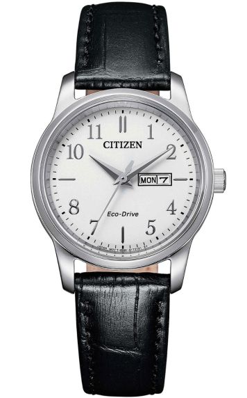 Citizen classic women's watch with Eco-Drive and leather strap | EW3260-17A