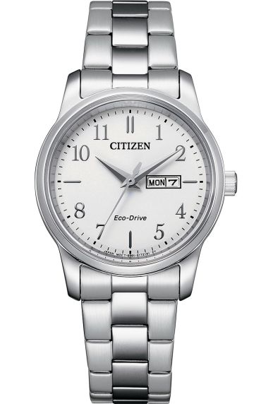 Citizen Eco-Drive women's watch with classic white dial | EW3260-84A