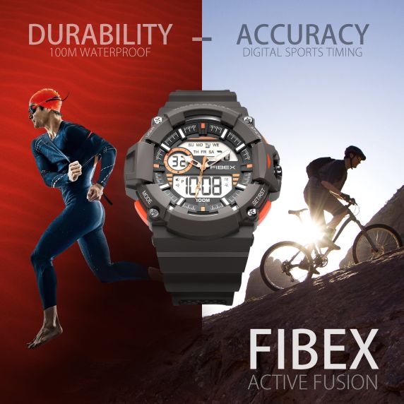 Rugged Training Watch with Dual Timer - Fibex Outdoor FIBEXMX03