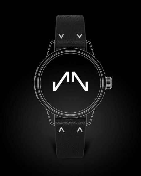 Norqain Freedom Leather Norlando Black Gent - Steel Buckle Strap 20mm 20BO.18S