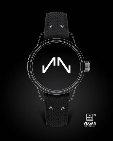 Norqain Freedom 60 Perlon Black Rubber Strap 20mm 20BPR.18Z