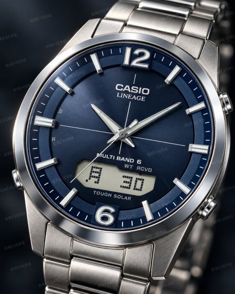 Casio Mens Solar Titanium Radio-Controlled Sapphire 40mm
