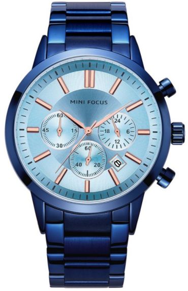 Mini Focus Classic Chronograph Blue Steel 0188