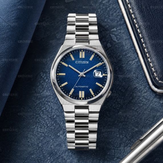 Citizen Mens Automatic Blue Steel Sapphire 40mm